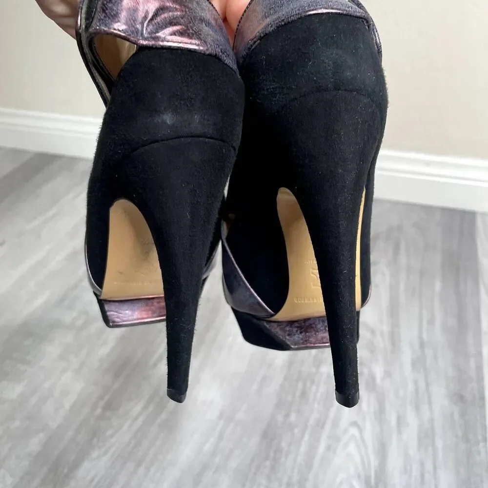 Nicholas Kirkwood Suede Strappy Heels